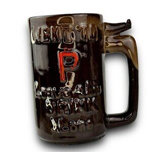 Went To P Leave This Drink Alone Wet Your Whistle Stein Mug VTG Japan GreatSound